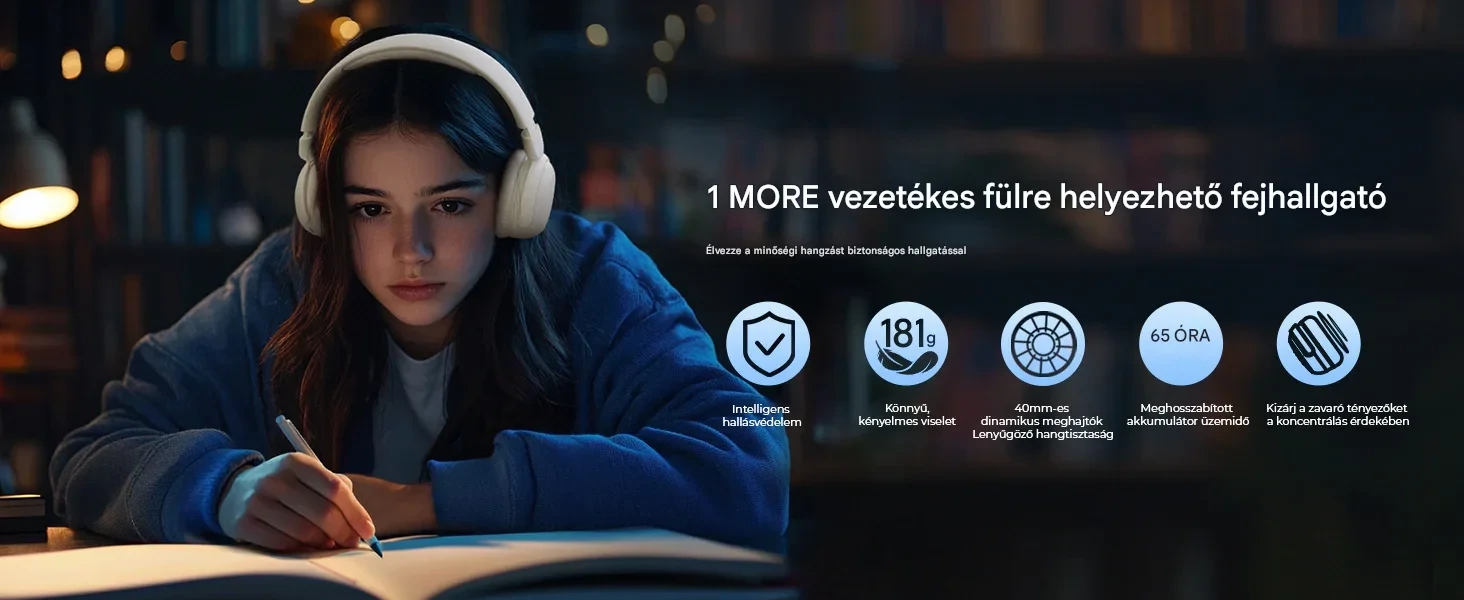 1MORE SonoFlow Mini HQ20 Bluetooth fejhallgató