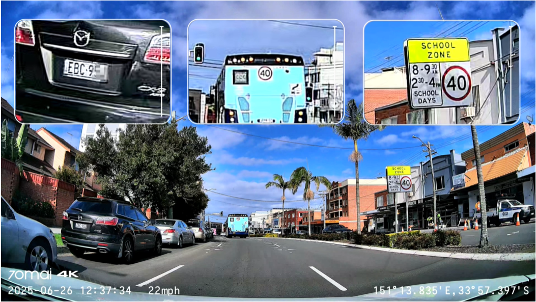 70mai Dash Cam 4K A800SE menetrögzítő kamera