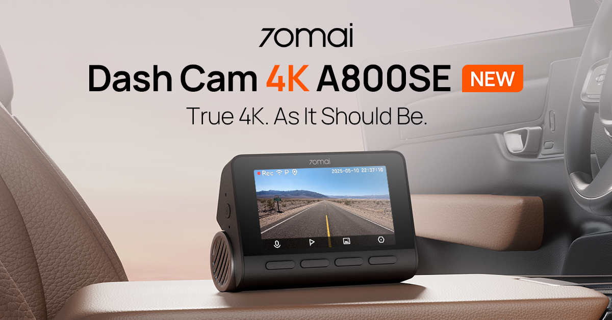 70mai Dash Cam 4K A800SE menetrögzítő kamera