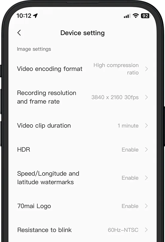 70mai Dash Cam 4K A800SE menetrögzítő kamera