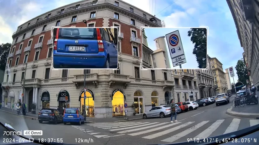 70mai Dash Cam 4K Omni HDR Set menetrögzítő kamera + RC14 hátsó kamera szett