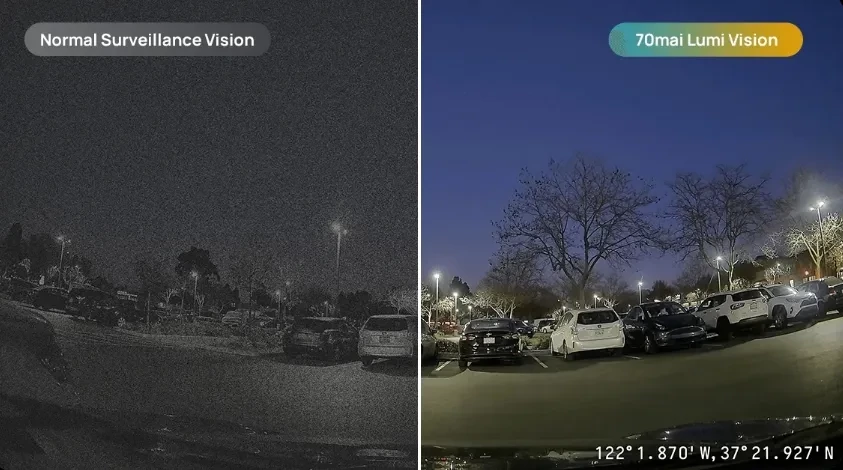 70mai Dash Cam 4K Omni HDR Set menetrögzítő kamera + RC14 hátsó kamera szett