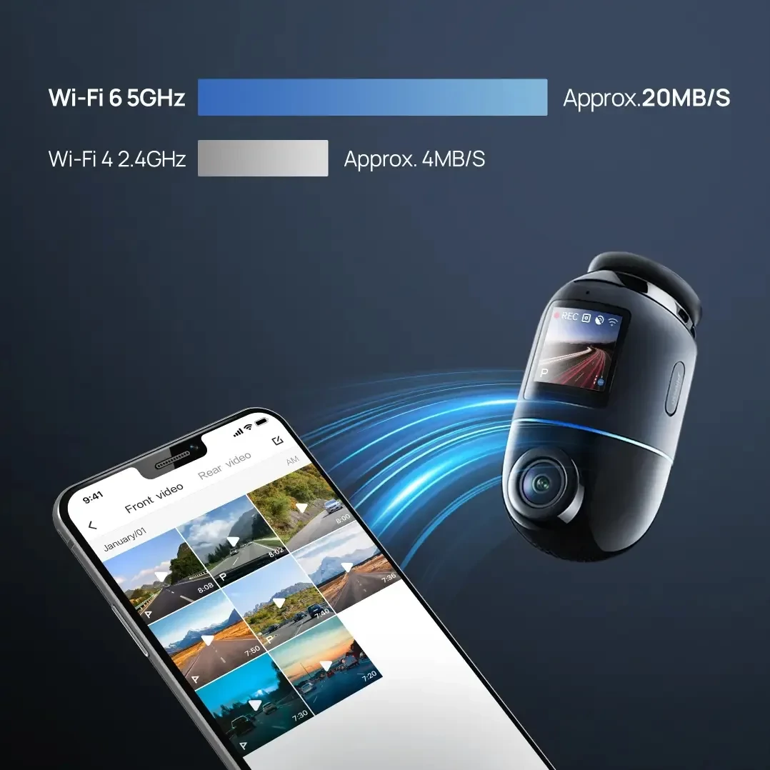70mai Dash Cam 4K Omni HDR Set menetrögzítő kamera + RC14 hátsó kamera szett