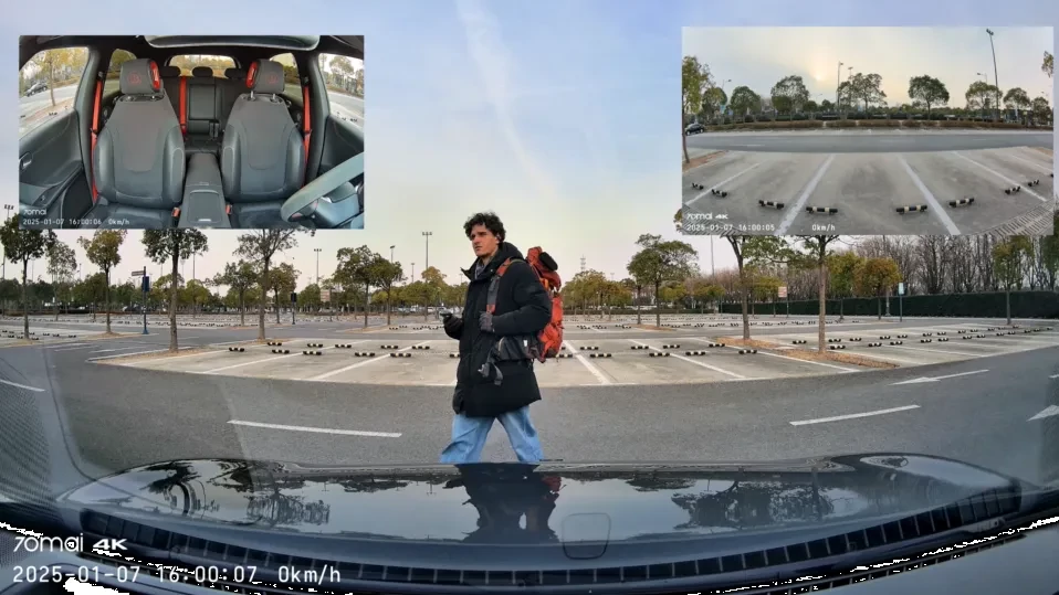 70mai Dash Cam 4K T800 HDR Set menetrögzítő kamera + hátsó kamera szett