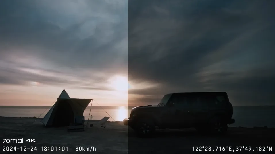70mai Dash Cam 4K T800 HDR Set menetrögzítő kamera + hátsó kamera szett