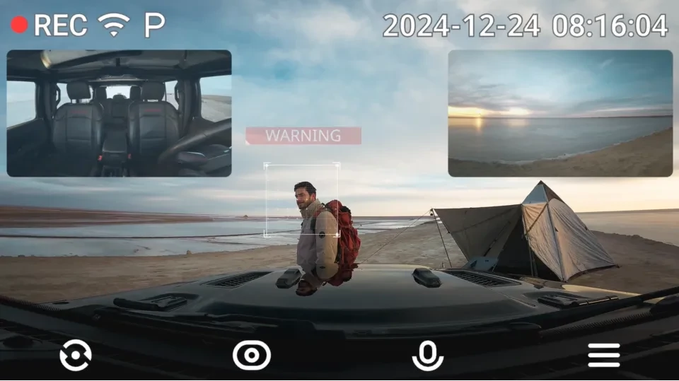 70mai Dash Cam 4K T800 HDR Set menetrögzítő kamera + hátsó kamera szett