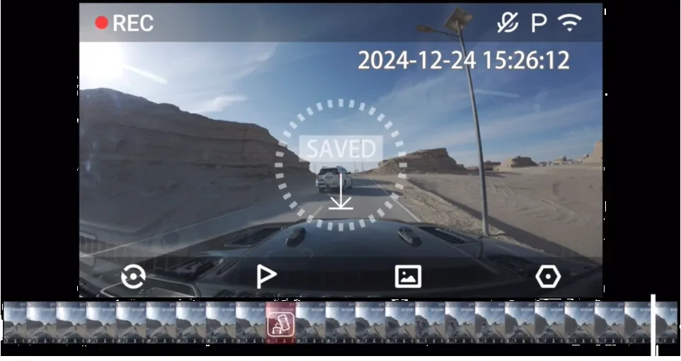 70mai Dash Cam 4K T800 HDR Set menetrögzítő kamera + hátsó kamera szett