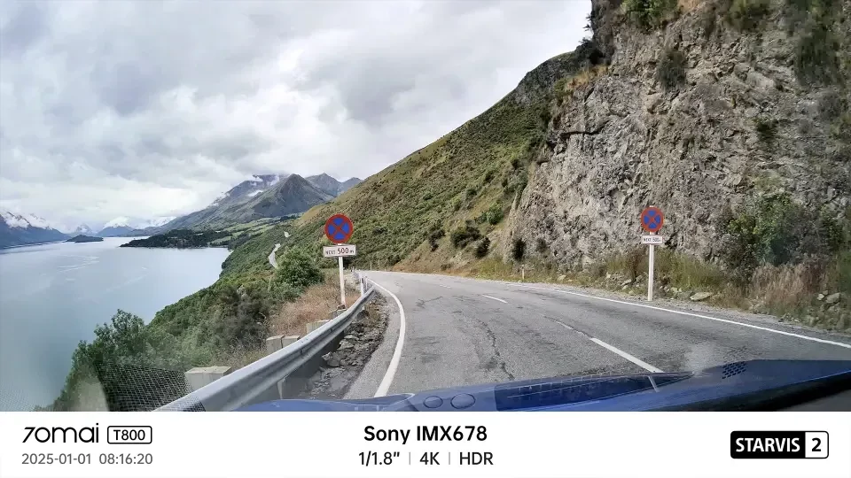 70mai Dash Cam 4K T800 HDR Set menetrögzítő kamera + hátsó kamera szett