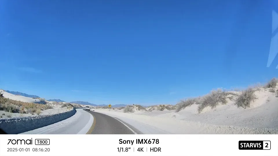 70mai Dash Cam 4K T800 HDR Set menetrögzítő kamera + hátsó kamera szett