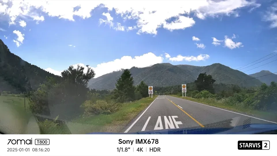 70mai Dash Cam 4K T800 HDR Set menetrögzítő kamera + hátsó kamera szett