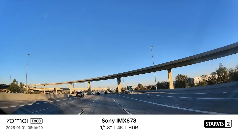 70mai Dash Cam 4K T800 HDR Set menetrögzítő kamera + hátsó kamera szett