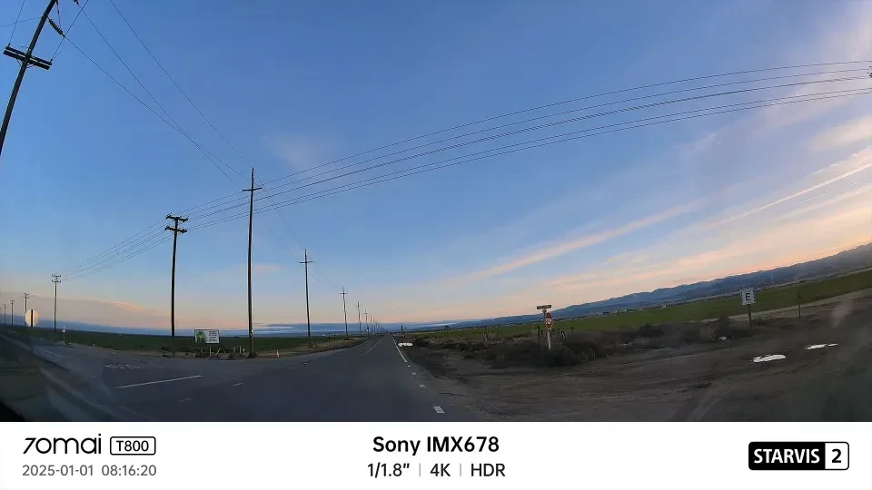 70mai Dash Cam 4K T800 HDR Set menetrögzítő kamera + hátsó kamera szett