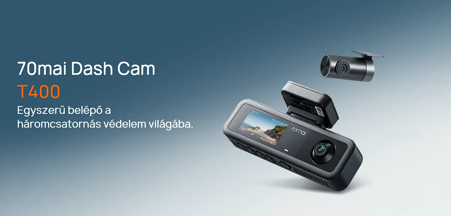 70mai Dash Cam T400 menetrögzítő kamera