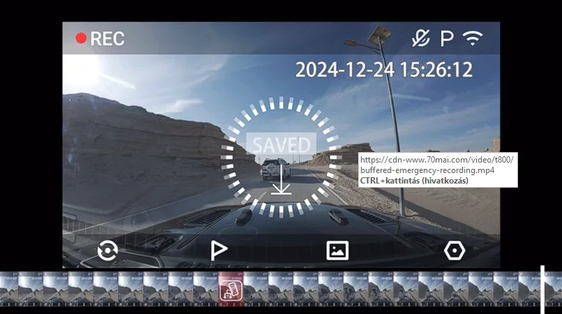 70mai Dash Cam T400 menetrögzítő kamera