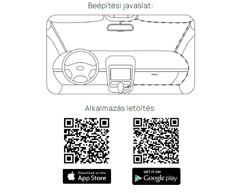 70mai Dash Cam T400 menetrögzítő kamera + RC21 hátsó kamera szett