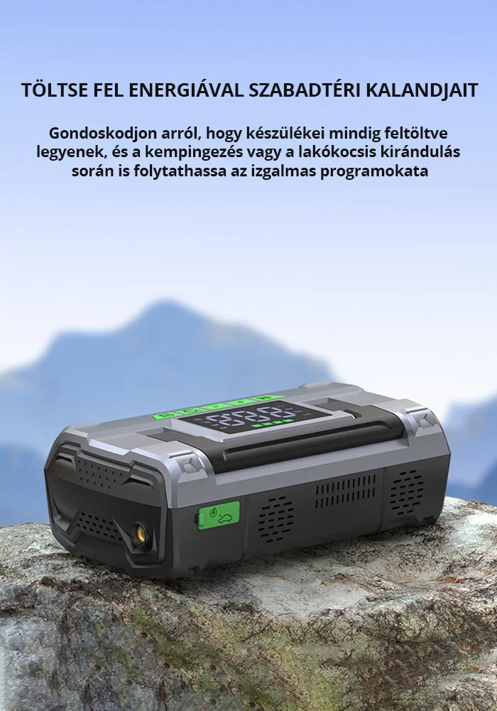 CAROSS USA T14 MAX Jump Starter hordozható indítássegítő + kompresszor + powerbank