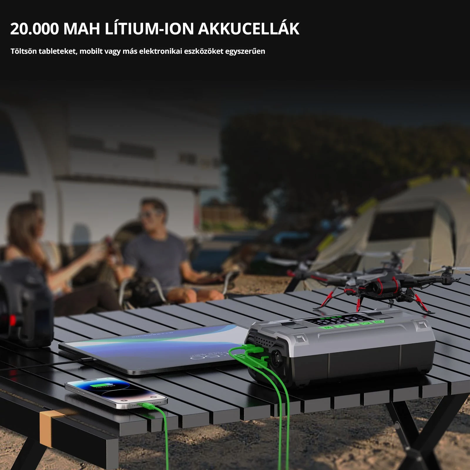 CAROSS USA T14 MAX Jump Starter hordozható indítássegítő + kompresszor + powerbank