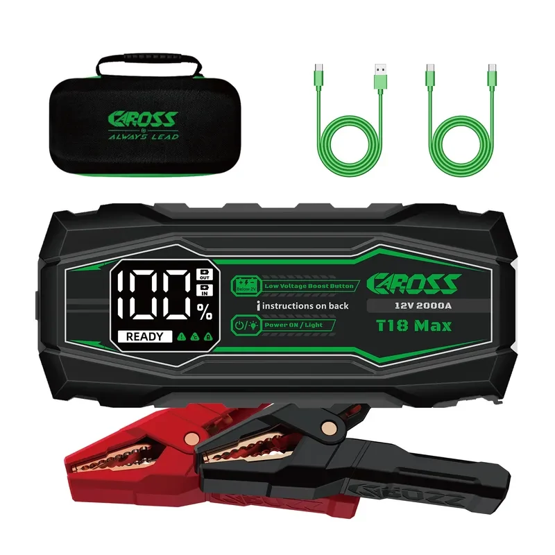 CAROSS USA T18 MAX Jump Starter hordozható indítássegítő (autó indító) + powerbank