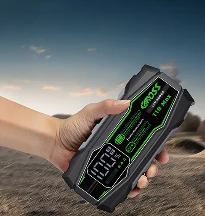 CAROSS USA T18 PRO Jump Starter hordozható indítássegítő (autó indító) + powerbank