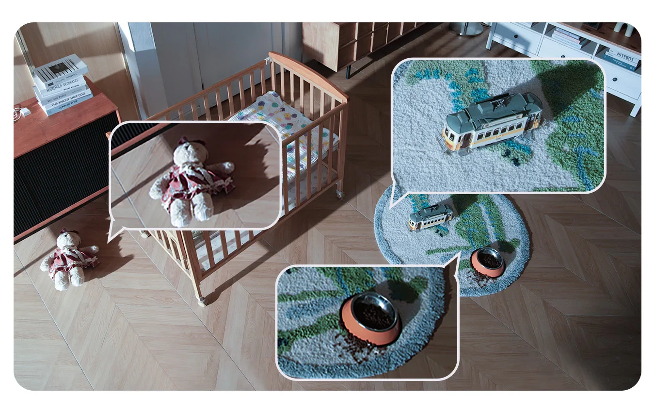 Imilab C30 Dual 3K+3K okos WiFi biztonsági kamera + hálózati adapter