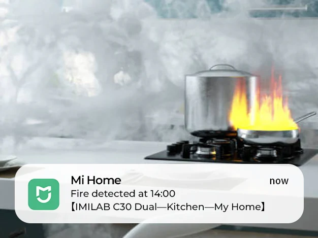 Imilab C30 Dual 3K+3K okos WiFi biztonsági kamera + hálózati adapter