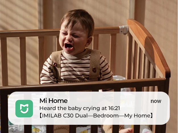 Imilab C30 Dual 3K+3K okos WiFi biztonsági kamera + hálózati adapter