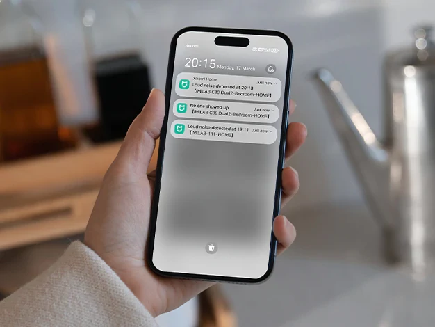 Imilab C30 Dual 3K+3K okos WiFi biztonsági kamera + hálózati adapter