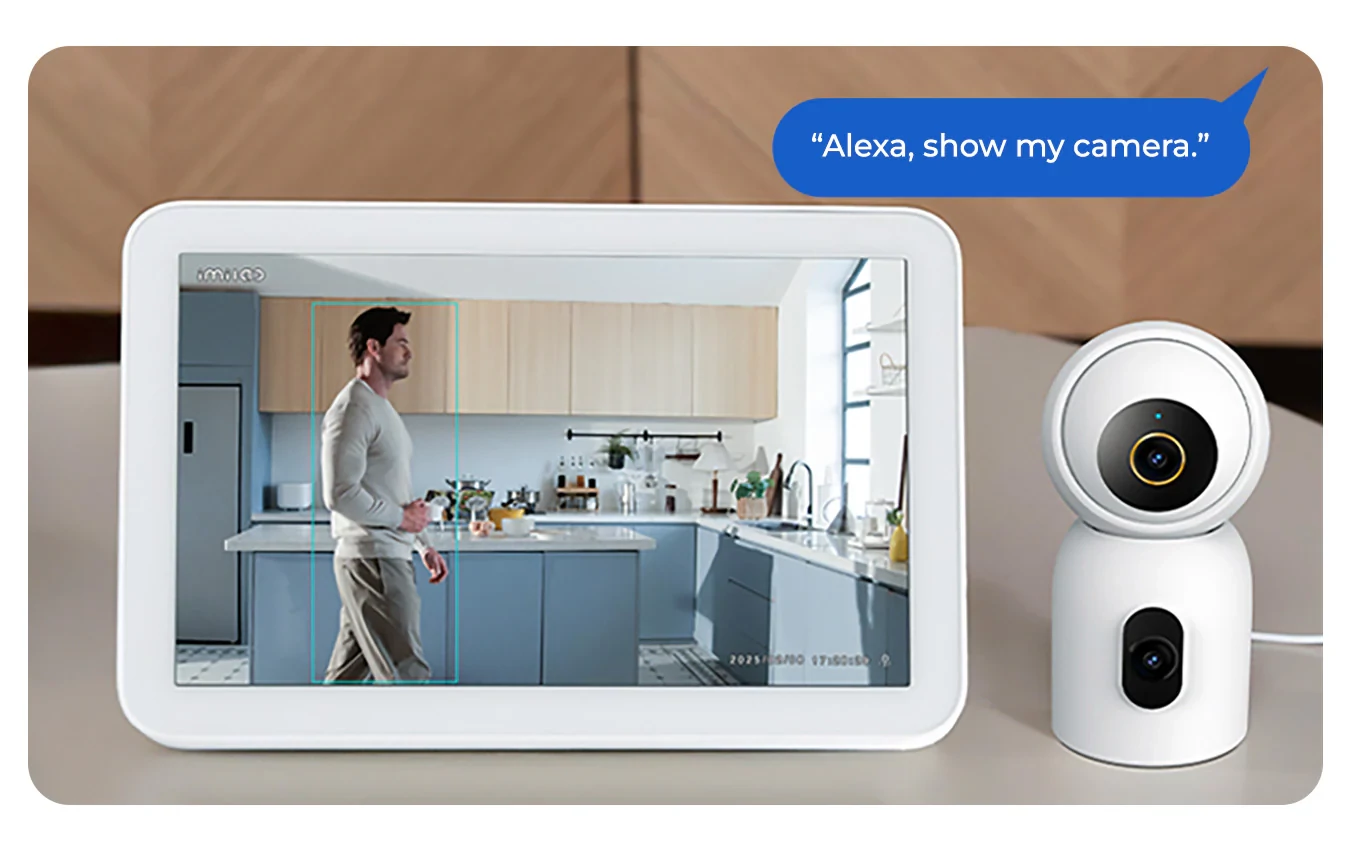 Imilab C30 Dual 3K+3K okos WiFi biztonsági kamera + hálózati adapter