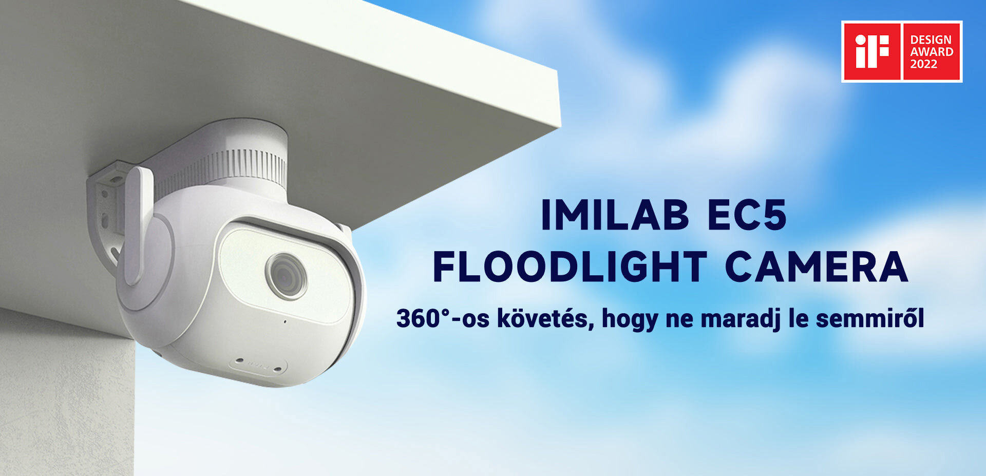 Imilab EC5 Floodlight Camera kültéri WiFi kamera - CMSXJ55A