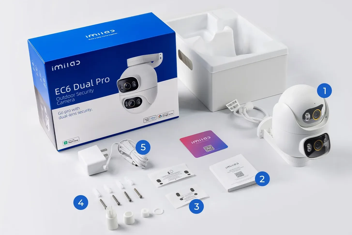 Imilab EC6 Dual Pro 3K+3K Outdoor Security Camera kültéri biztonsági kamera