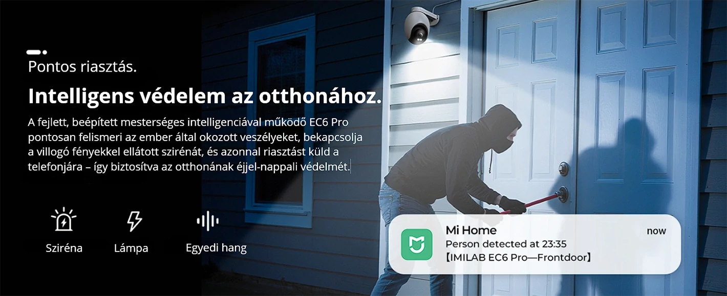 Imilab EC6 Pro Outdoor Serurity Camera 4K kültéri biztonsági kamera