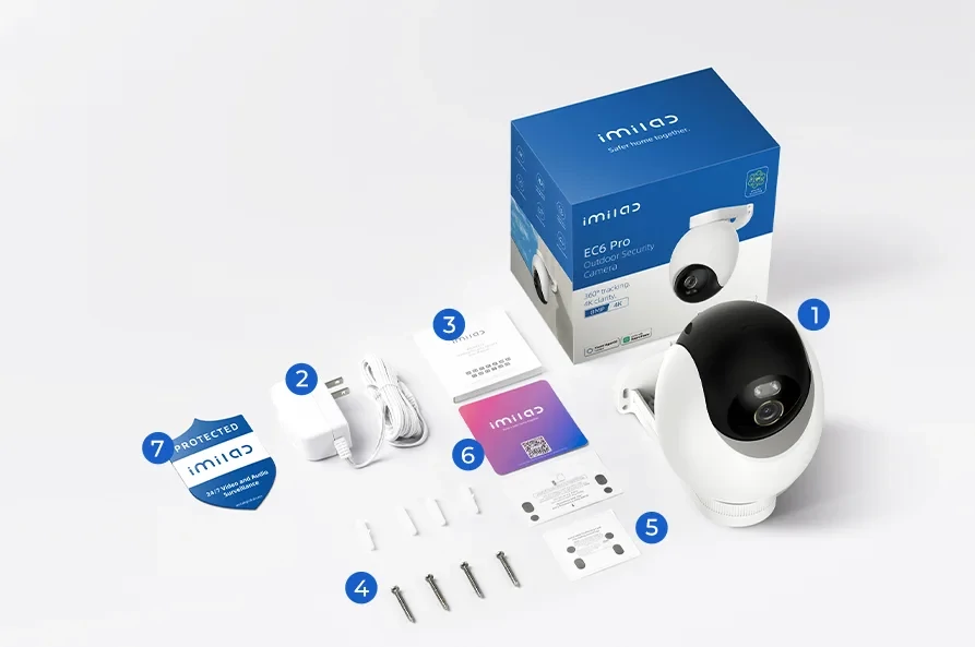 Imilab EC6 Pro Outdoor Serurity Camera 4K kültéri biztonsági kamera