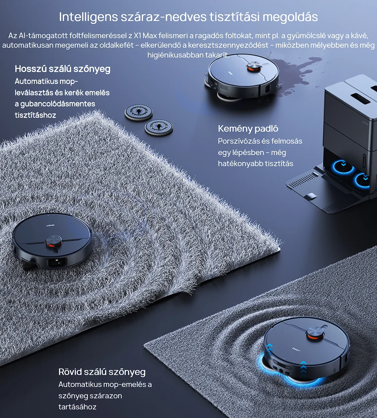 JONR X1 Max Robot Vacuum okos robotporszívó