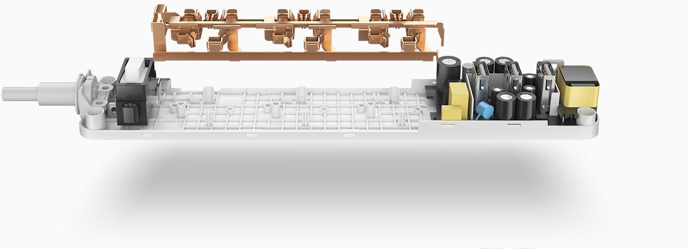 Xiaomi Mi Power Strip túlterhelés elleni elosztó USB töltő