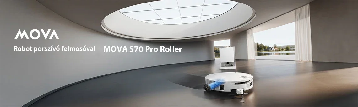 MOVA S70 Pro Roller robotporszívó dokkolóállomással