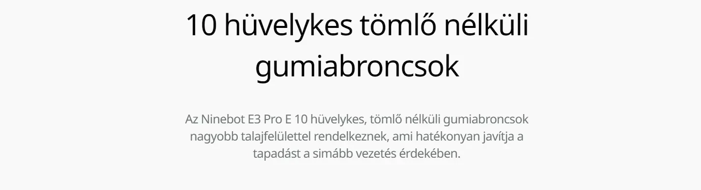 Ninebot powered by Segway eKickscooter E3 Pro E elektromos roller
