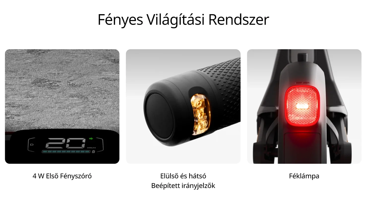 Ninebot powered by Segway eKickscooter E3 Pro E elektromos roller