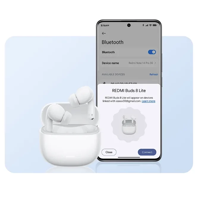 Redmi Buds 8 Lite TWS sztereó Bluetooth fülhallgató