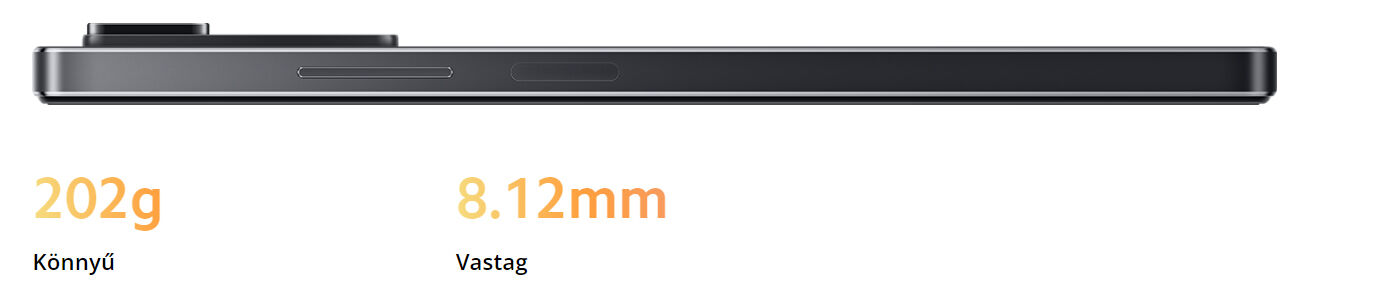 Redmi Note 11 Pro vékony, keskeny kivitel