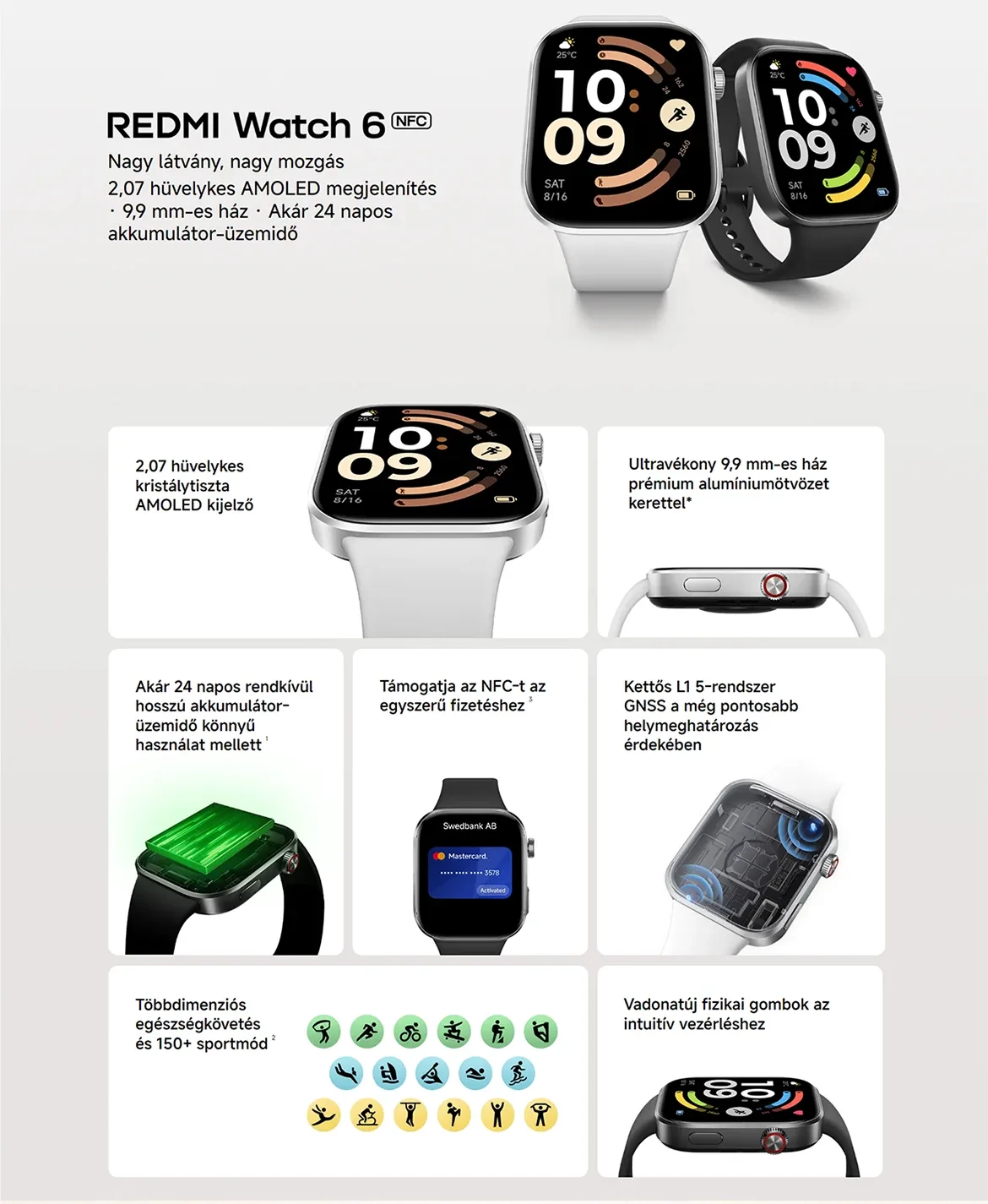 Redmi Watch 6 NFC okosóra