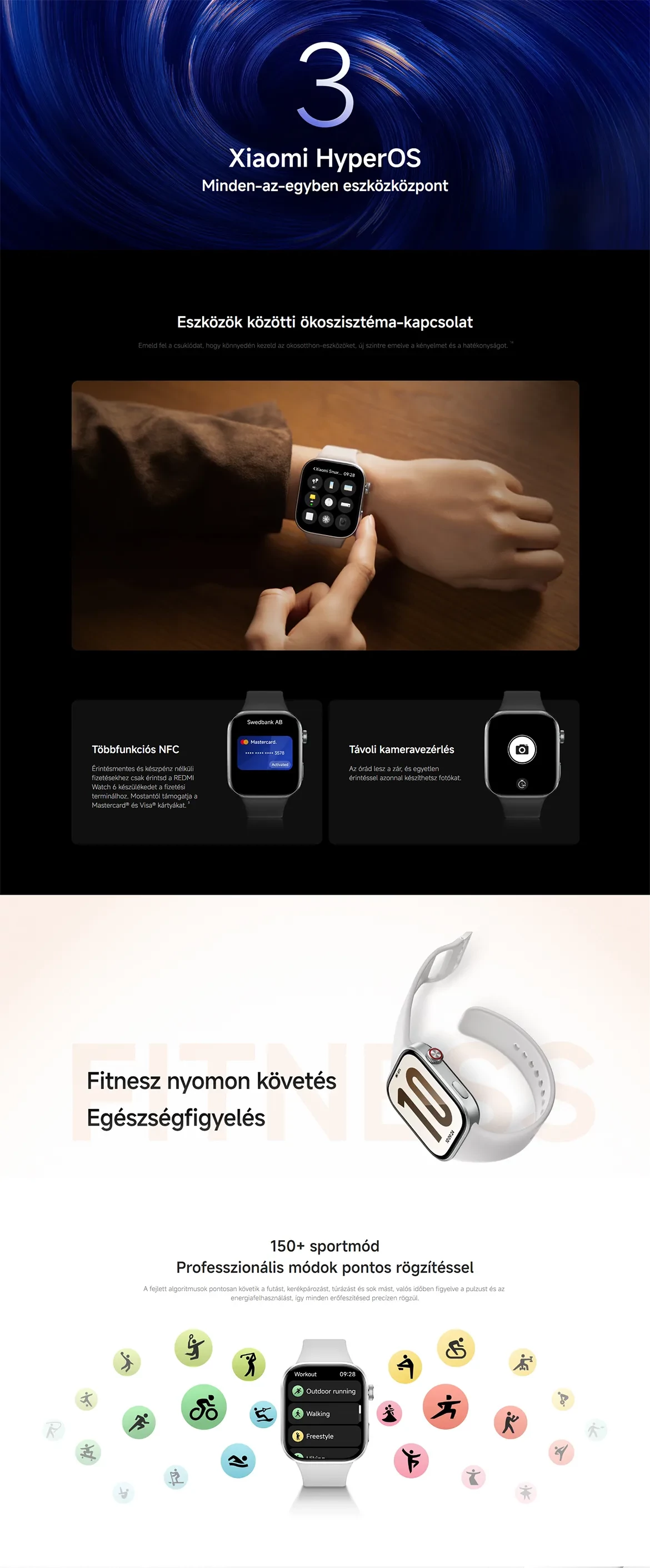 Redmi Watch 6 NFC okosóra