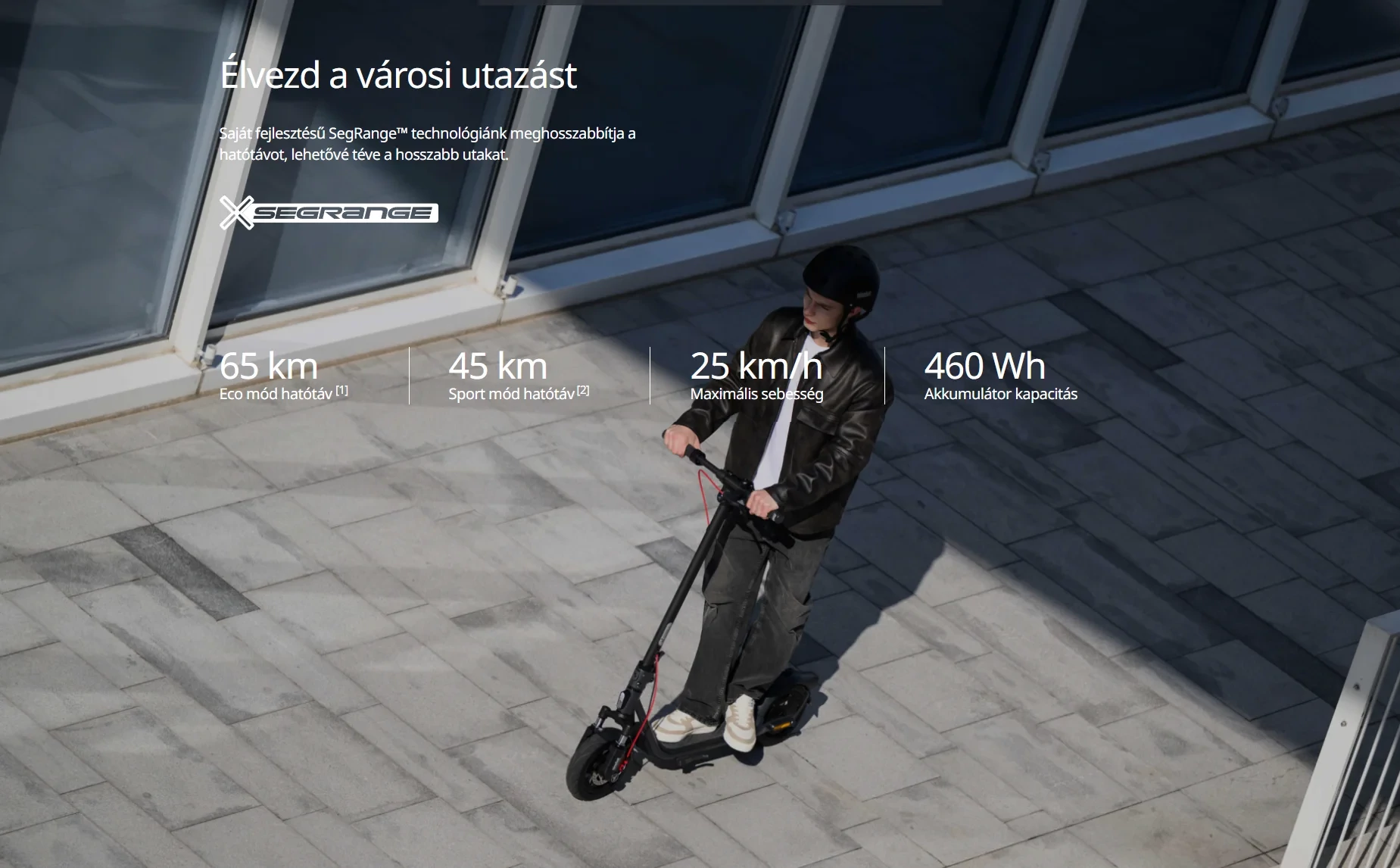 Ninebot powered by Segway eKickScooter F2 Pro E II elektromos roller