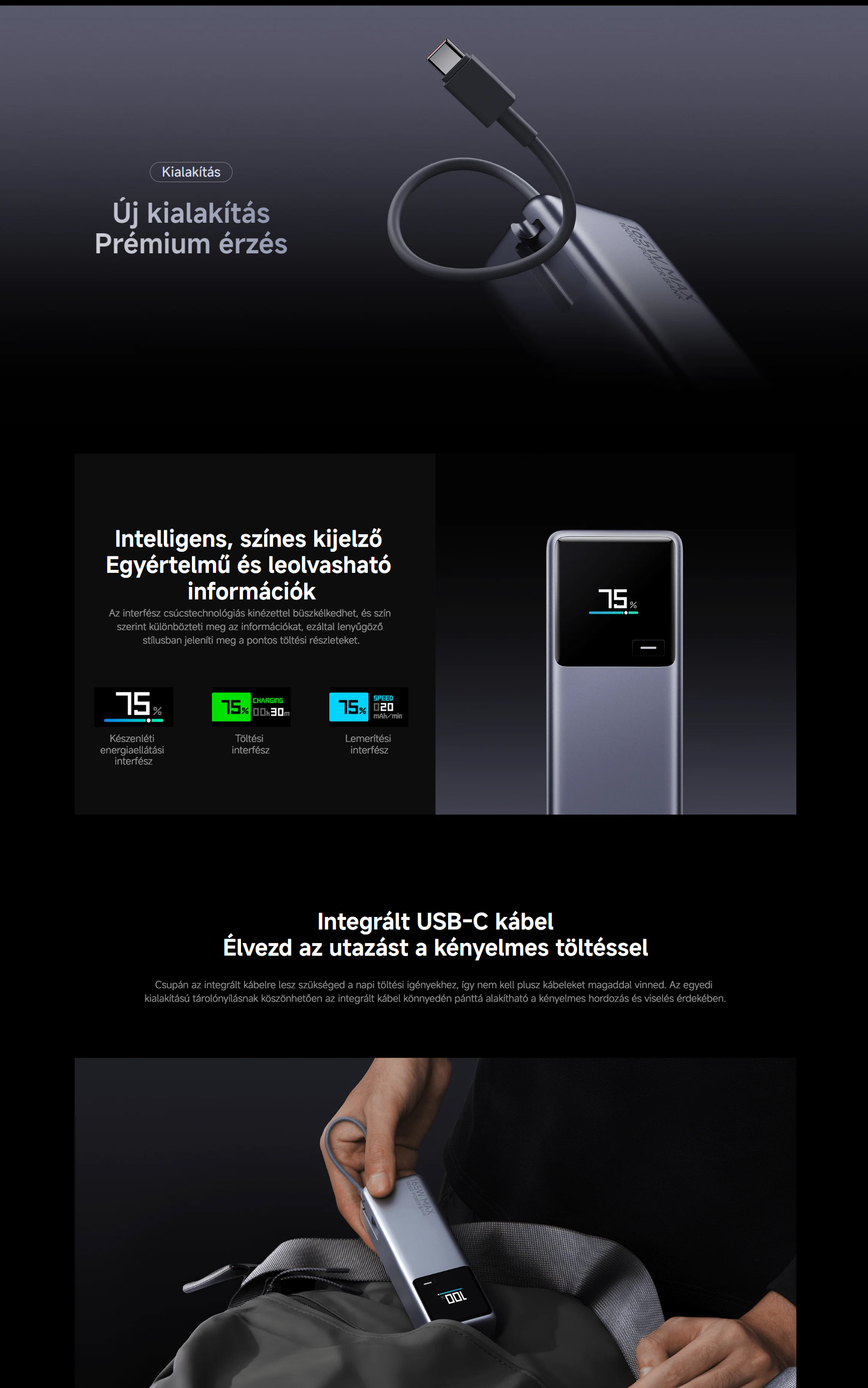 Xiaomi 165W Power Bank 10000 (Integrated Cable)