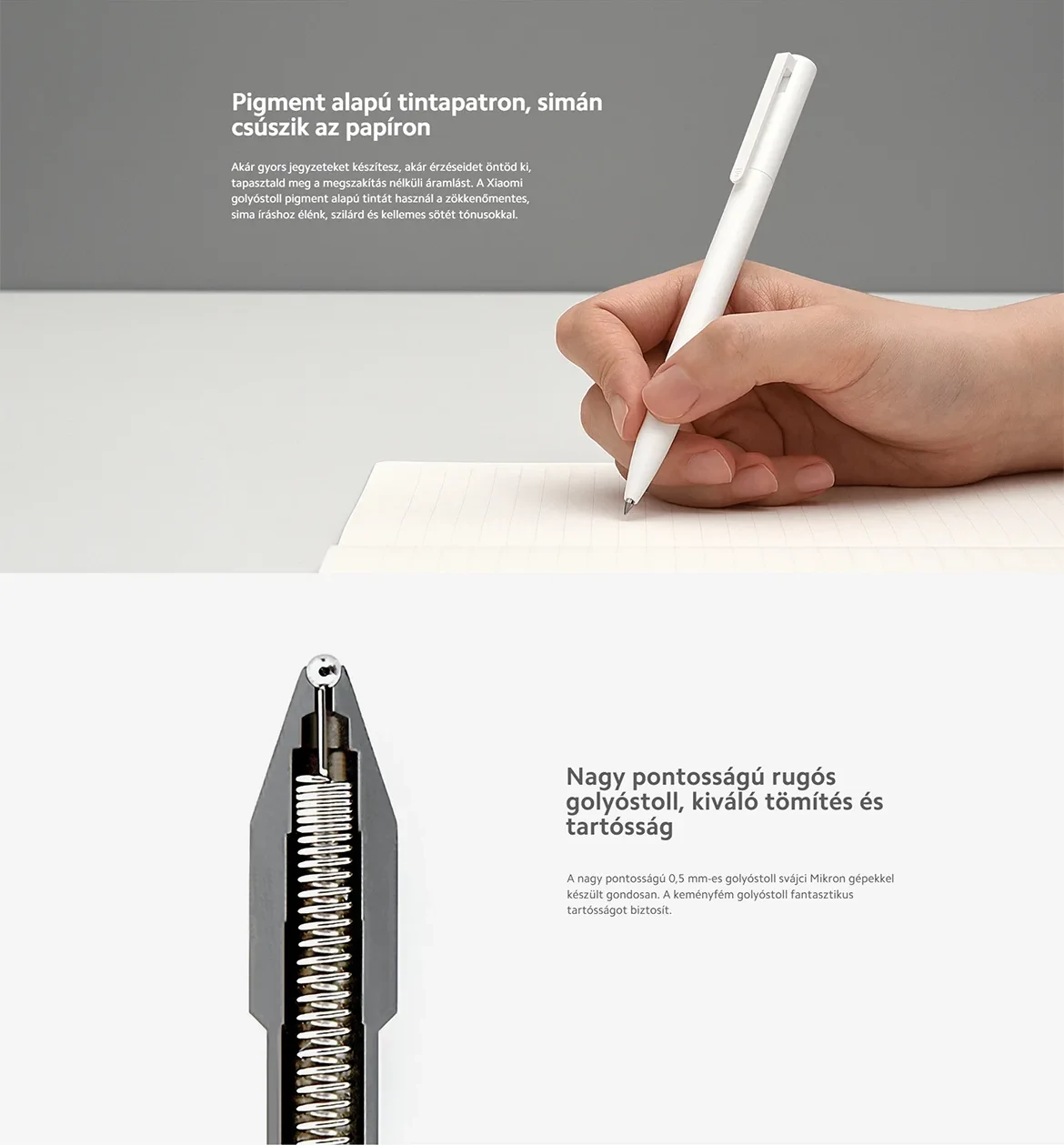 Xiaomi Ballpoint Pen (10-Pack) golyóstoll 10-es csomag 0.5mm fekete tinta