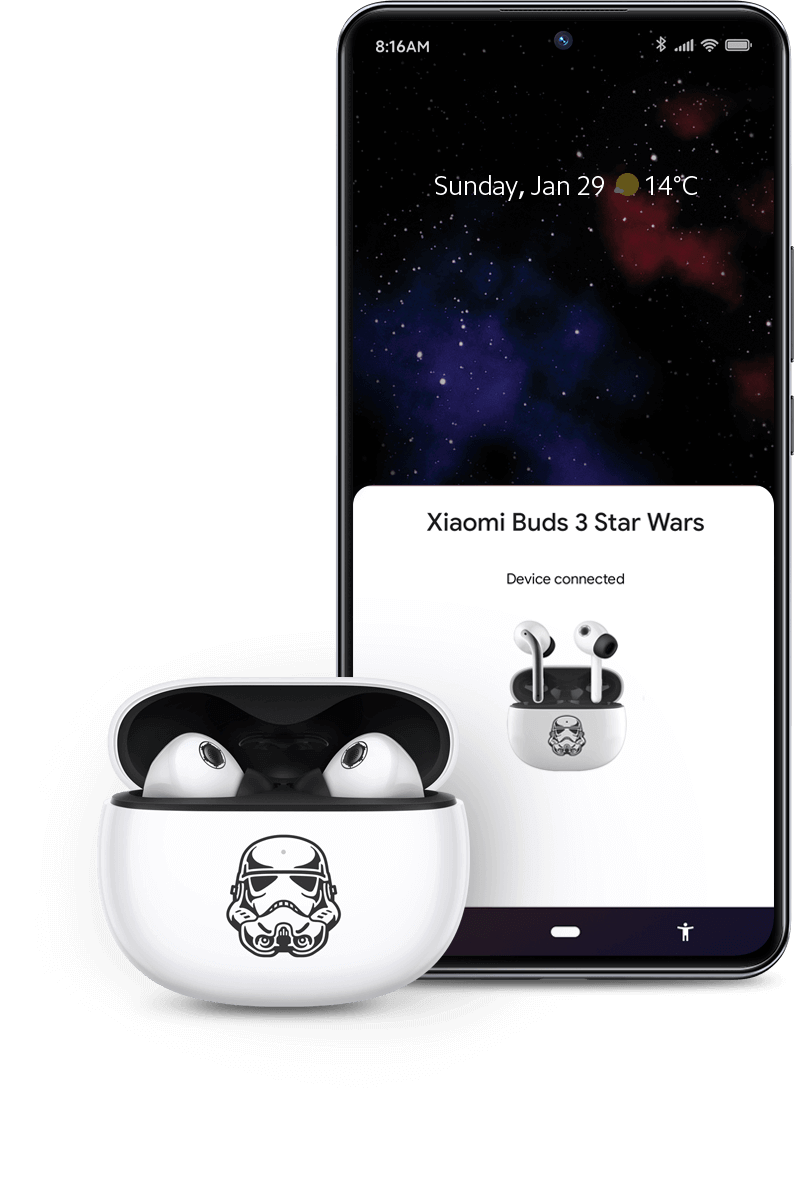 Xiaomi Buds 3 Star Wars Edition BluetoothTWS fülhallgató - Stormtrooper