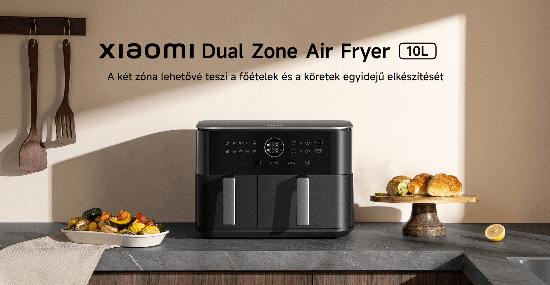 Xiaomi Dual Zone Air Fryer 10L forrólevegős sütő