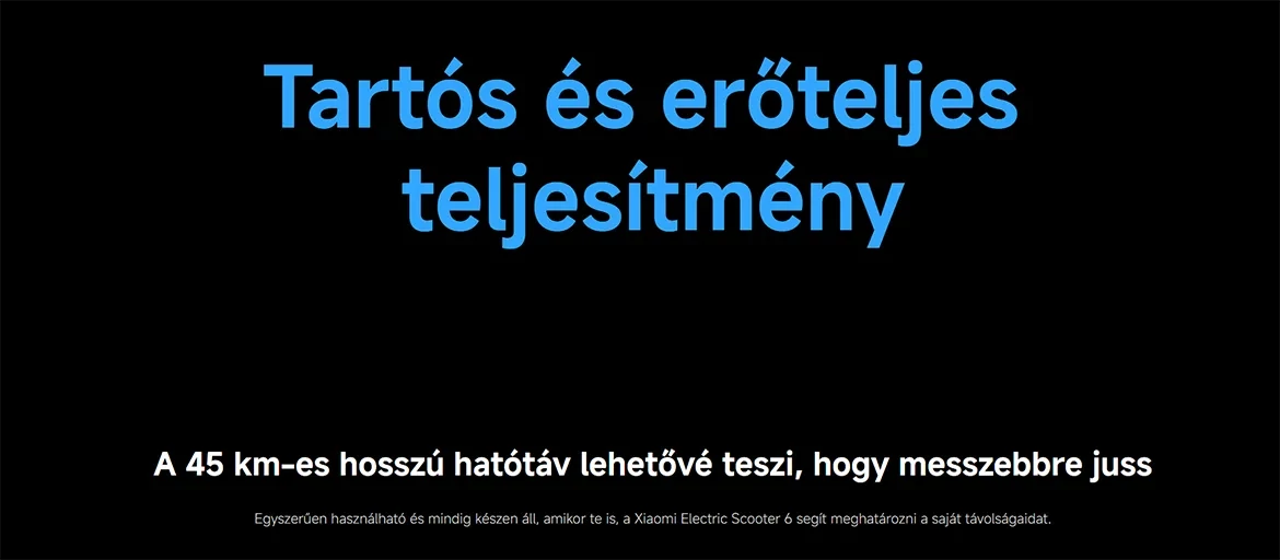 Xiaomi Electric Scooter 6 elektromos roller
