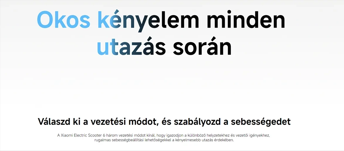 Xiaomi Electric Scooter 6 elektromos roller