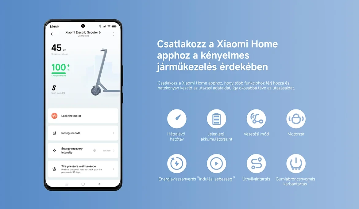 Xiaomi Electric Scooter 6 elektromos roller