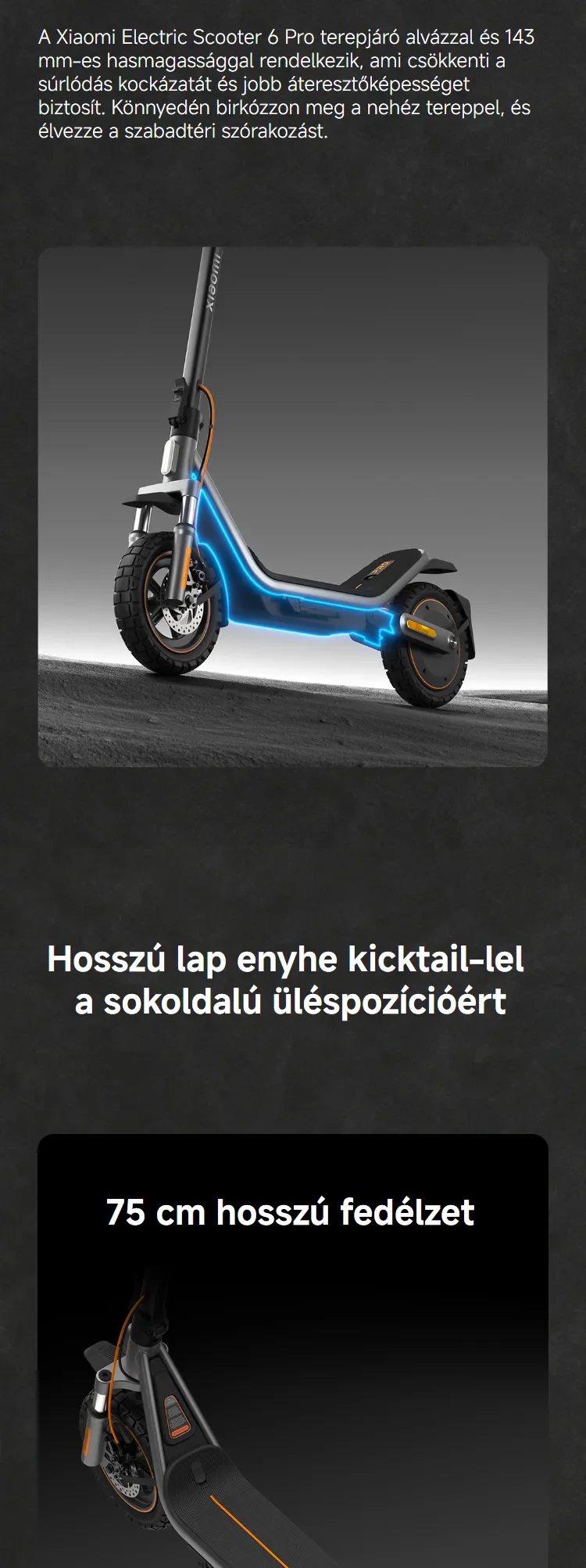 Xiaomi Electric Scooter 6 Pro elektromos roller
